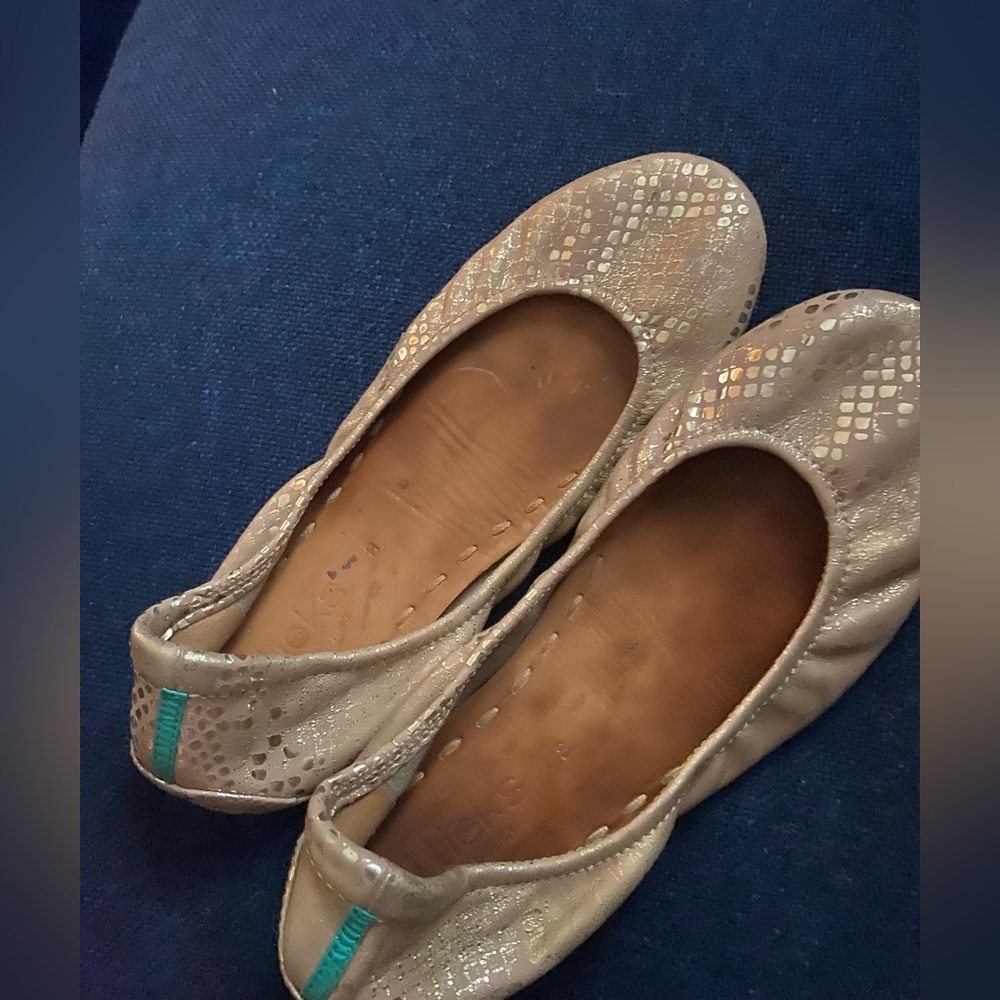 Tieks Metallic Gold Ballet Flats